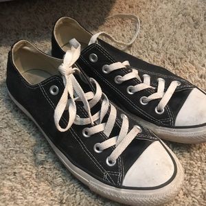 CONVERSE LOW TOPS BLACK - S 8